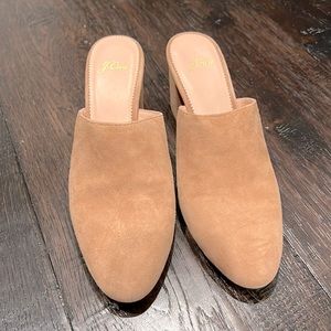Jcrew pump mule tan, size 9